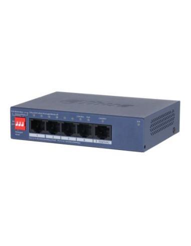 Switch, DAHUA, CS4005-4GT-36, Switch type Managed, Switch layer L2, Form factor Desktop/Wall-Mounting, 5xRJ-45 ports, RJ-45 Por