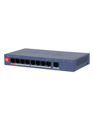 Switch, DAHUA, CS4009-8ET1GT-60, Switch type Managed, Switch layer L2, 9xRJ-45 ports, RJ-45 Ports Type Gigabit Ethernet (10/100