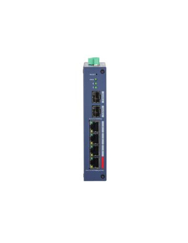 Switch, DAHUA, CHS4206-4ET-90, Switch type Managed, Switch layer L2, Form factor Desktop, 4xRJ-45 ports, RJ-45 Ports Type Fast 