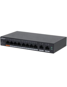 Switch, DAHUA, CS4010-8GT-60, Switch type Managed, Switch layer L2, Form factor Desktop/Wall-Mounting, 10xRJ-45 ports, RJ-45 Po