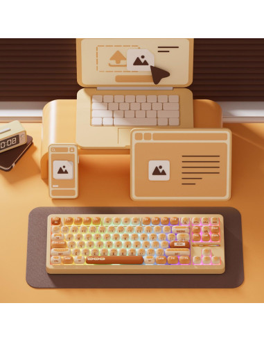 KEYBOARD WRL TAC87/BUN WONDER. 103-TA87B-009 AKKO