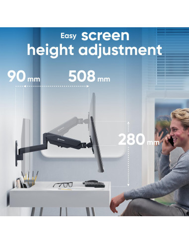 MONITOR ACC WALL MOUNT 13-34"/BLACK G150-B ONKRON