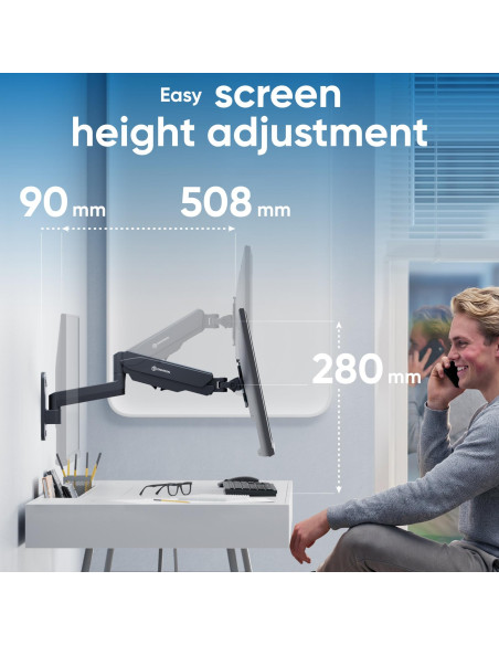 MONITOR ACC WALL MOUNT 13-34"/BLACK G150-B ONKRON