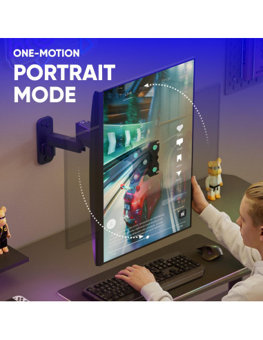 MONITOR ACC WALL MOUNT 13-34"/BLACK G150-B ONKRON