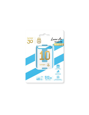 External SSD, LEXAR, Read speed 390 MB/s, Write speed 400 MB/s, 512 GB, LSL260X512G-BNXNG