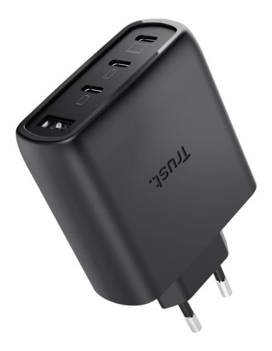 MOBILE CHARGER WALL MAXO 65W/4-PORT GAN BLACK 26067 TRUST
