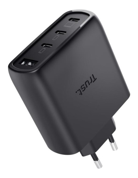 MOBILE CHARGER WALL MAXO 65W/4-PORT GAN BLACK 26067 TRUST