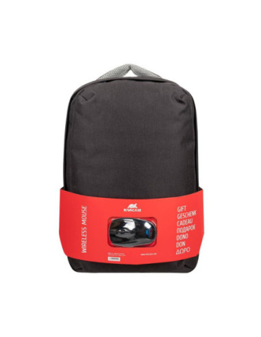 NB BACKPACK 15.6" + MOUSE/7563 BLACK RIVACASE