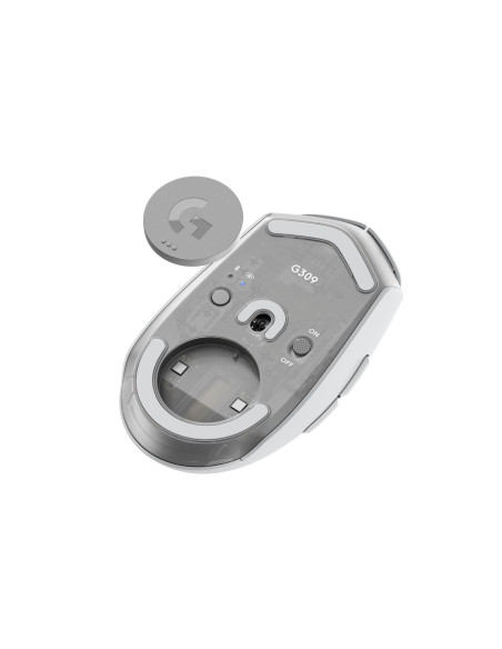 MOUSE USB OPTICAL WRL G309/WHITE 910-007207 LOGITECH