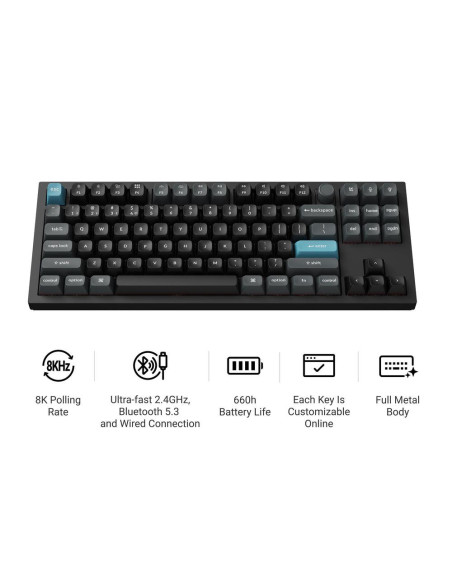 KEYBOARD WRL Q3 ULTRA/BLACK Q3U-M1 KEYCHRON