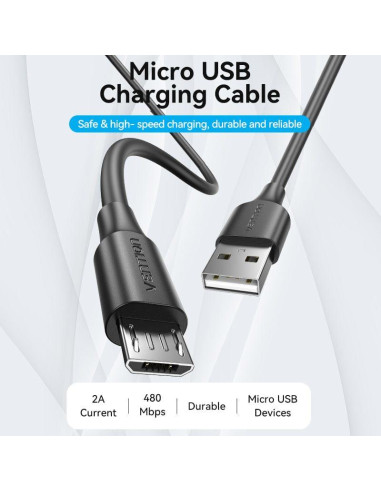 CABLE USB2.0 TO MICRO-B/1.5M BLACK CTIBG VENTION