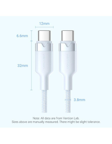CABLE USB-C TO USB-C/1M PINK TRDPF VENTION