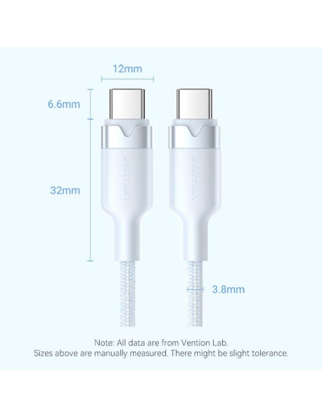 CABLE USB-C TO USB-C/1M PINK TRDPF VENTION