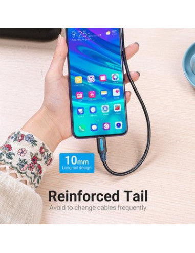 CABLE USB-C TO USB2.0/1M PVC BLACK CORBF VENTION