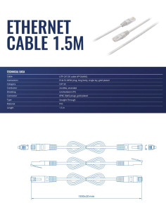 PATCH CABLE ETHERNET/1.5M PR2LA15B TELTONIKA