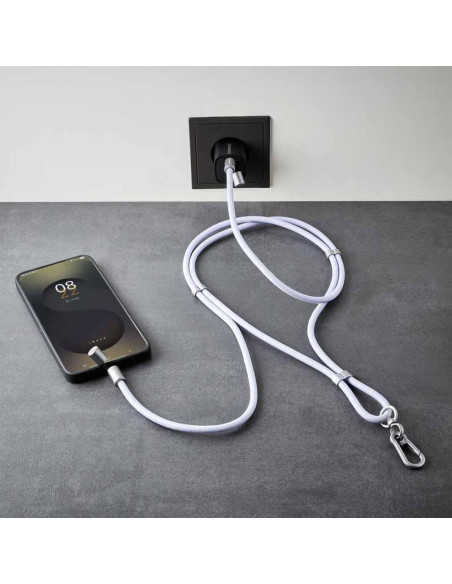CABLE USB-C TO USB-C 1.65M/LANYARD PURPLE 7991003 INTENSO