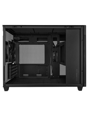Case, ASUS, Prime AP201 Tempered Glass, Micro, Not included, MicroATX, MiniITX, Colour Black, PRIMEAP201TG