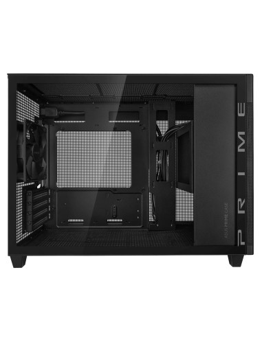 Case, ASUS, Prime AP201 Tempered Glass, Micro, Not included, MicroATX, MiniITX, Colour Black, PRIMEAP201TG