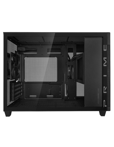 Case, ASUS, Prime AP201 Tempered Glass, Micro, Not included, MicroATX, MiniITX, Colour Black, PRIMEAP201TG