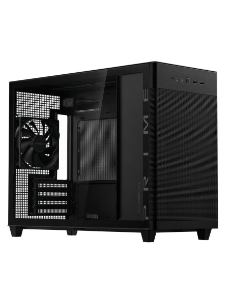 Case, ASUS, Prime AP201 Tempered Glass, Micro, Not included, MicroATX, MiniITX, Colour Black, PRIMEAP201TG