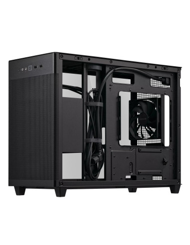 Case, ASUS, Prime AP201 Tempered Glass, Micro, Not included, MicroATX, MiniITX, Colour Black, PRIMEAP201TG