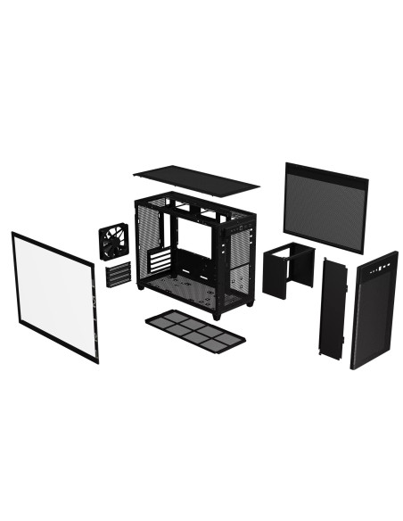 Case, ASUS, Prime AP201 Tempered Glass, Micro, Not included, MicroATX, MiniITX, Colour Black, PRIMEAP201TG