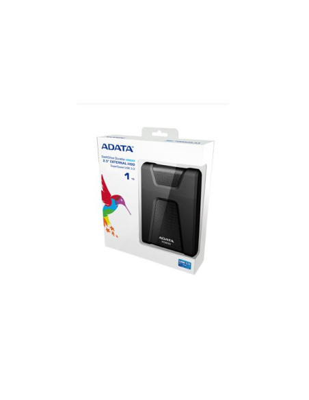 External HDD, ADATA, 1TB, USB 3.1, Colour Black, AHD650-1TU31-CBK