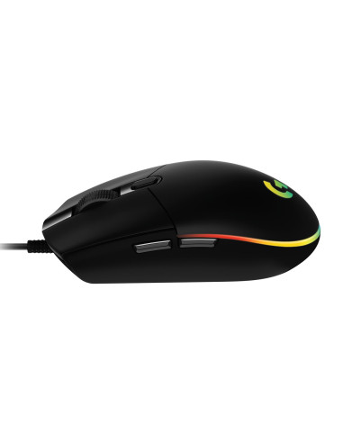 MOUSE USB OPTICAL G102 LIGHTSY/BLACK 910-005823 LOGITECH