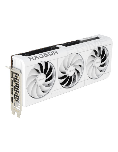 Graphics Card, ASUS, AMD, Radeon RX 9070 XT, 2460 MHz, 16 GB, GDDR6, 256 bit, PCI Express 5.0, Active, PRIME-RX9070XT-O16G-WH