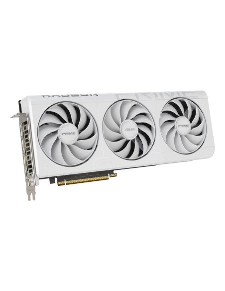 Graphics Card, ASUS, AMD, Radeon RX 9070 XT, 2460 MHz, 16 GB, GDDR6, 256 bit, PCI Express 5.0, Active, PRIME-RX9070XT-O16G-WH