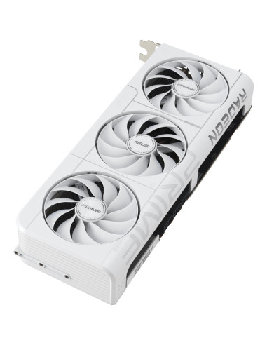 Graphics Card, ASUS, AMD, Radeon RX 9070 XT, 2460 MHz, 16 GB, GDDR6, 256 bit, PCI Express 5.0, Active, PRIME-RX9070XT-O16G-WH