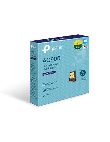 WRL ADAPTER 600MBPS USB/ARCHER T2U NANO TP-LINK