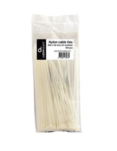 CABLE ACC TIES NYLON 100PCS/NYTFR-250X3.6-W GEMBIRD