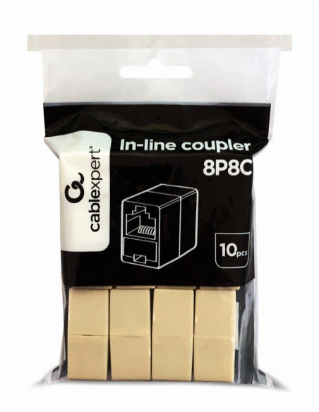 CABLE ACC IN-LINE COUPLER 8P8C/10 PCS BAG TA-350-10 GEMBIRD