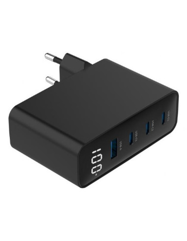CHARGER USB 100W 4PORT GAN/TA-UC-PDQC100LCD-01-BK GEMBIRD