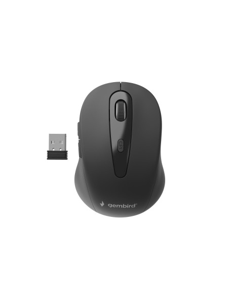 MOUSE USB OPTICAL WRL/BLACK MUSW-6B-01 GEMBIRD