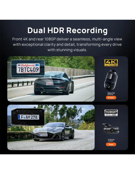 DASHCAM 4K OMNI/X800 BLACK 70MAI