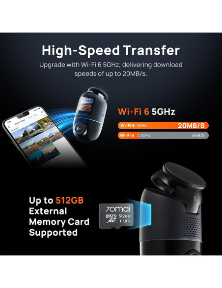 DASHCAM 4K OMNI/X800 BLACK 70MAI