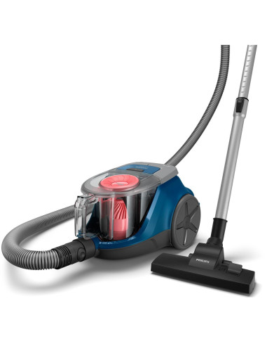 Vacuum Cleaner, PHILIPS, Bagless, 850 Watts, Capacity 1.3 l, Noise 77 dB, Dark Blue, Weight 4.4 kg, XB2123/09