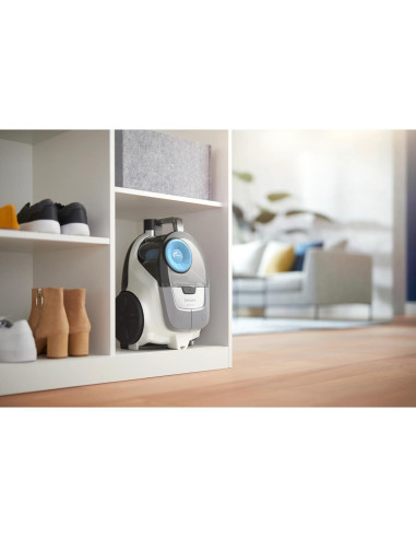 Vacuum Cleaner, PHILIPS, Bagless, 850 Watts, Capacity 1.3 l, Noise 77 dB, Blue/ White, Weight 4 kg, XB2122/09