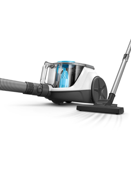 Vacuum Cleaner, PHILIPS, Bagless, 850 Watts, Capacity 1.3 l, Noise 77 dB, Blue/ White, Weight 4 kg, XB2122/09