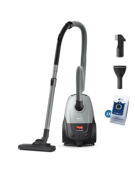 Vacuum Cleaner, PHILIPS, Input power 850 W, Dust capacity 3 L, Cylinder vacuum, Cleaning type Dry, Dust container Dust bag, Col
