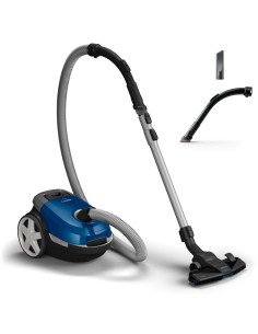 Vacuum Cleaner, PHILIPS, XD3110/09, Cordless/Bagged, 900 Watts, Capacity 3 l, Noise 79 dB, Black / Blue, Weight 4.6 kg, XD3110/