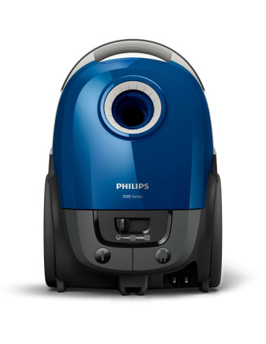 Vacuum Cleaner, PHILIPS, XD3110/09, Cordless/Bagged, 900 Watts, Capacity 3 l, Noise 79 dB, Black / Blue, Weight 4.6 kg, XD3110/