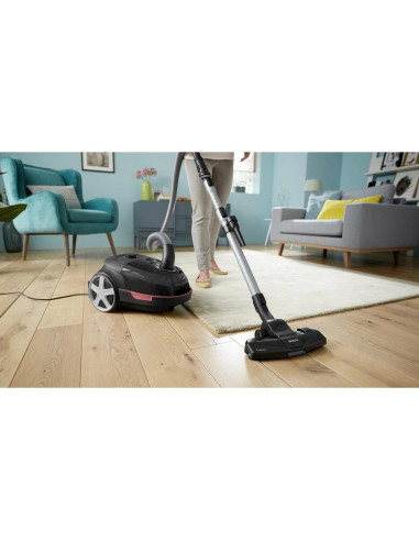 Vacuum Cleaner, PHILIPS, XD5123/10, Bagged, 900 Watts, Capacity 4 l, Noise 77 dB, Black, Weight 4.6 kg, XD5123/10