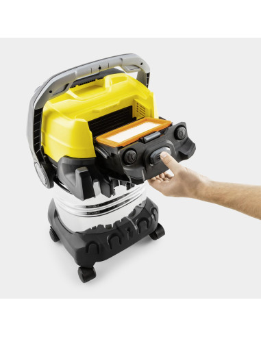 Vacuum Cleaner, KARCHER, Suction power 315 AW, Dust capacity 30 L, Drum vacuum, Cleaning type Dry&wet, Dust container Bagless, 