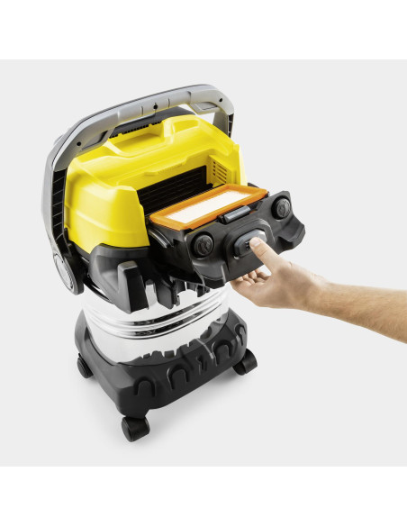 Vacuum Cleaner, KARCHER, Suction power 315 AW, Dust capacity 30 L, Drum vacuum, Cleaning type Dry&wet, Dust container Bagless, 