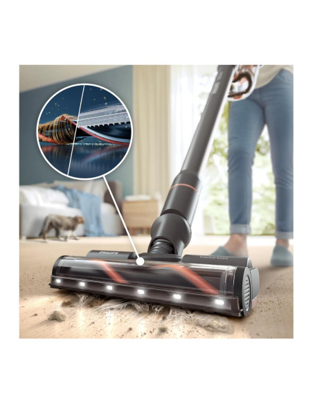 Vacuum Cleaner, PHILIPS, Dry&wet, 2-in-1 stick vacuum, Blue, Bagless, Battery, 1.7 kg, XC7163/01