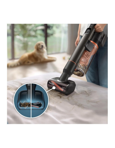 Vacuum Cleaner, PHILIPS, Dry&wet, 2-in-1 stick vacuum, Blue, Bagless, Battery, 1.7 kg, XC7163/01