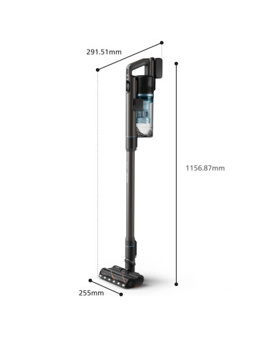 Vacuum Cleaner, PHILIPS, Dry&wet, 2-in-1 stick vacuum, Blue, Bagless, Battery, 1.7 kg, XC7163/01